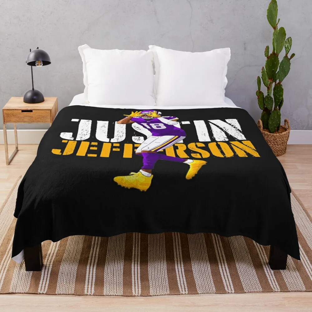 

JUSTIN JEFFERSON classique Throw Blanket Bed covers Single Decorative Sofas Nap Blankets