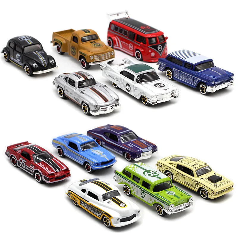 

1:64 Alloy retro racing car set of 6 classic vintage car models sports cars children's toys hot selling gifts