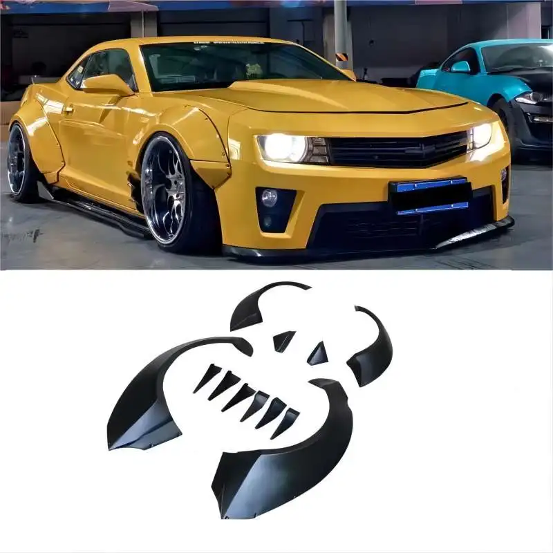 

Широкое боди для Chevrolet Camaro, брызговик, модифицированное колесо, брызговик, брызговик из углеродного волокна, спойлер для хвоста 2008-2015 МБ, ФАП