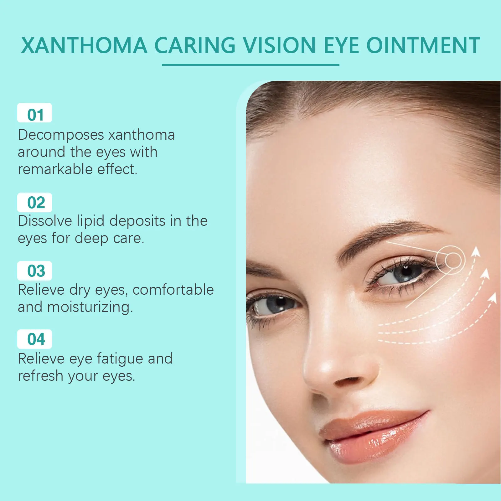 Eye Protection Ointment Eyes Fatigue Soothes Eye Discomfort Enhances Visual Clarity Mild Herbal Formula Eye Care Massage Cream