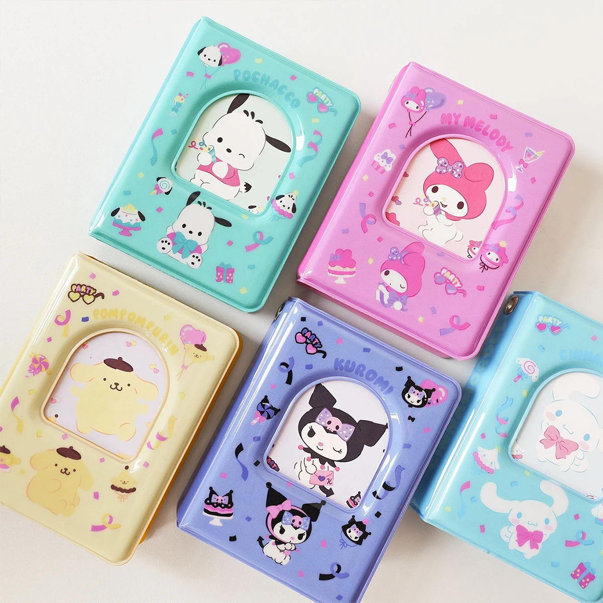 1Pcs Sanrio Series Card Binder Portable Card Holder Book Cute Cartoon Kawaii Name File Storage for Girls Birthday Supplies