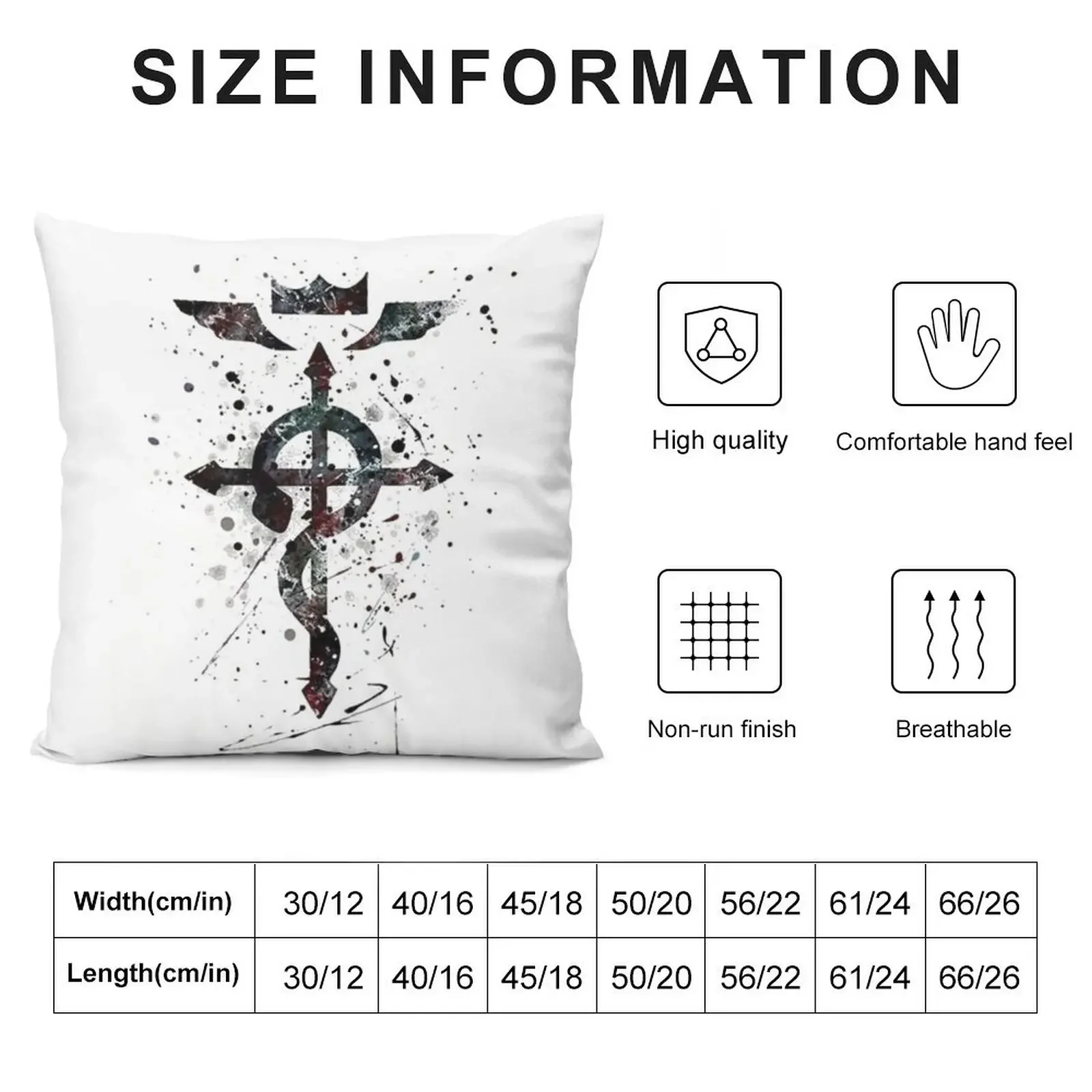 Fusion Fullmetal Alchemist Throw Pillow Couch Cushions luxury decor pillow