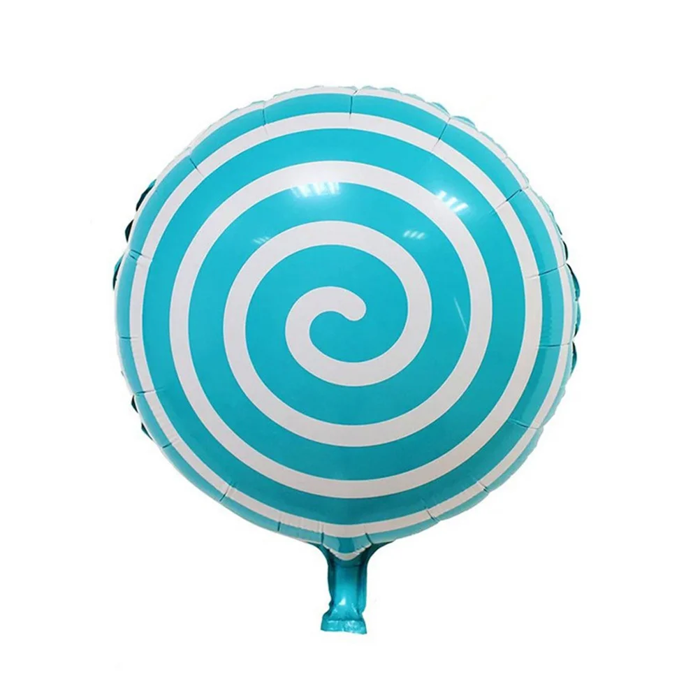 

18 -inch Decorations Lollipop Foil Balloon Birthday Helium Balloons Film Blue