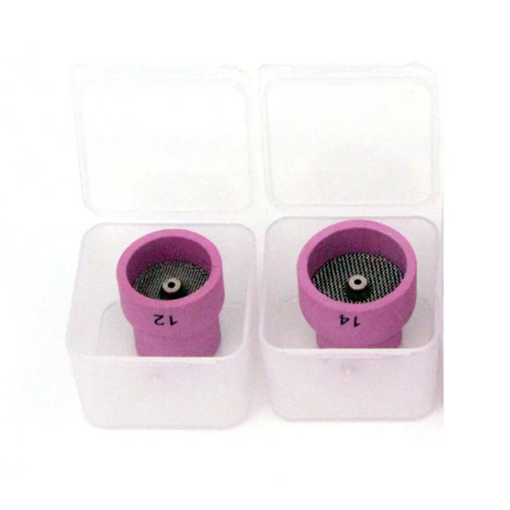 TIG Welding Torch Ceramic Nozzle Covers 2 Pieces Compatible with WP9/17/18/20/25/26 Welding Torches for Heat Protection