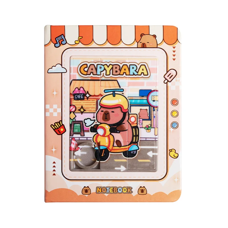 หนังสือสมุดโน้ตปริศนา Capibara ขนาดเล็กที่ขายดีที่สุด การตั้งค่าเกมและการจับแพะชนแกะวัสดุปริศนา Sticky Note Notepad