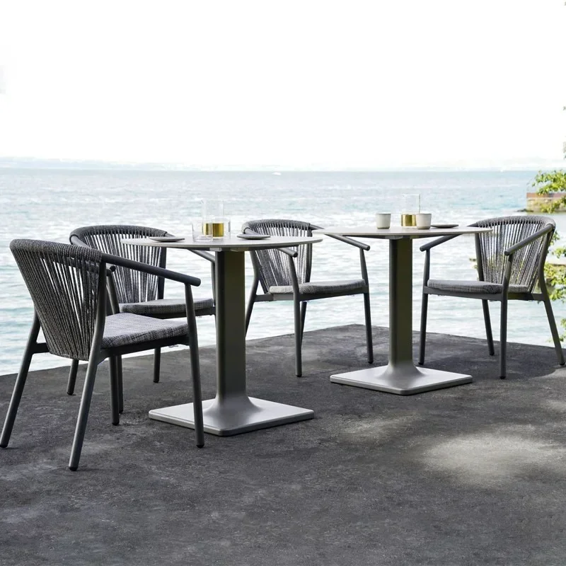 Balcony tables and chairs, villa rattan dining tables and chairs, sun-proof garden outdoor furniture, starting from two pieces