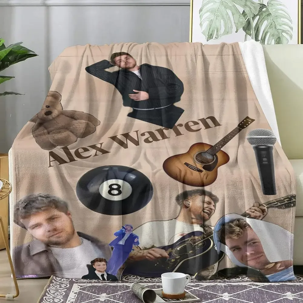 Singer A-Alex Warren Throw Summer Lightweight Flannel Blanket Soft Breathable AC Throw for Sofa Bed Travel Cozy Nap