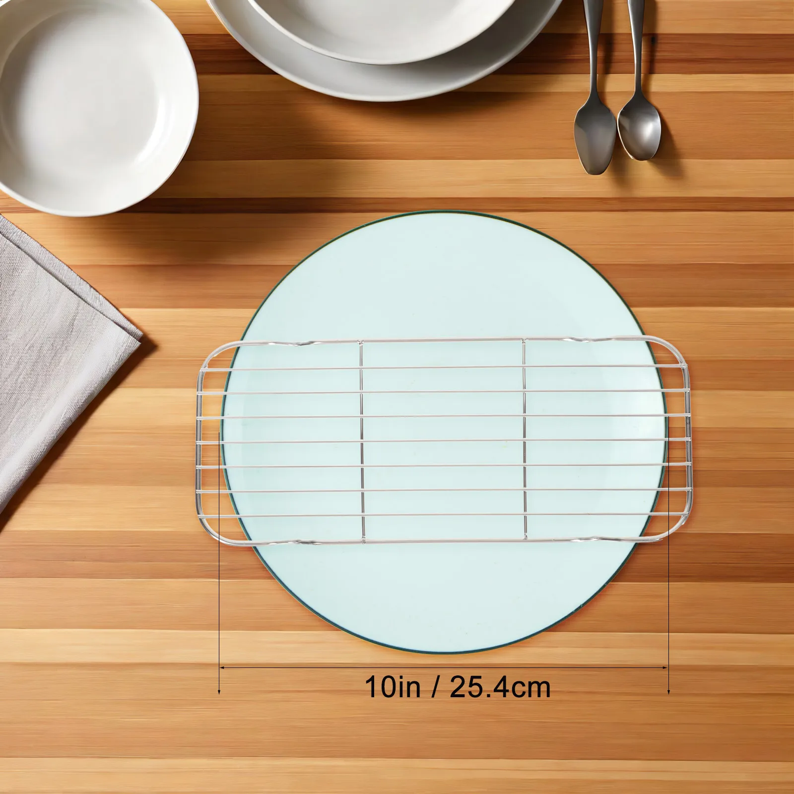 

Stainless Steel Oil Drain Baking Cooling Rack Oven Safe For Barbecue Fish Pizza Bacon Eggs Kitchen Drying Mesh Rack