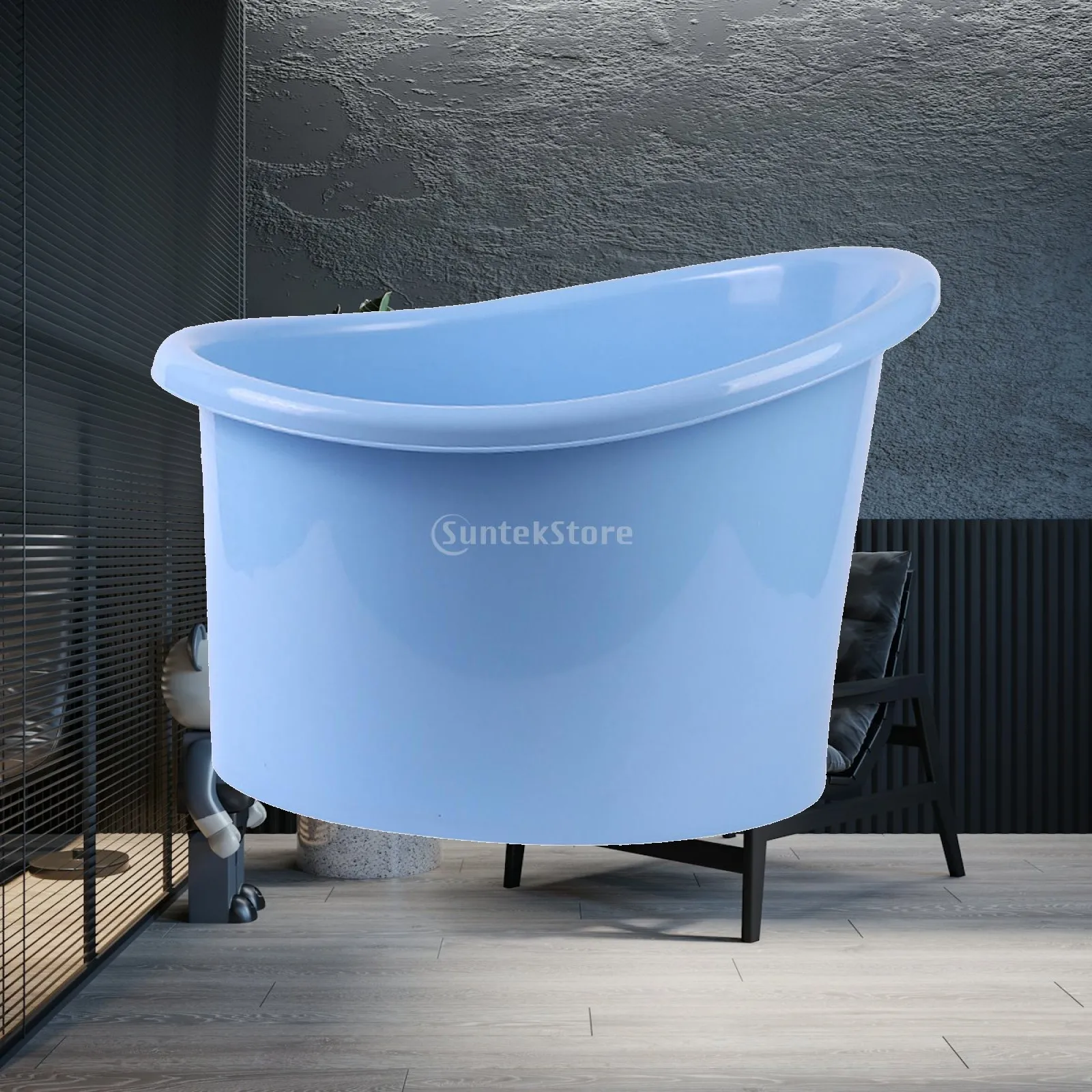 Bathtub Bucket for Baby Foldable Non Slip Bath Tub with Support Seat PP Material for Newborn Bathing