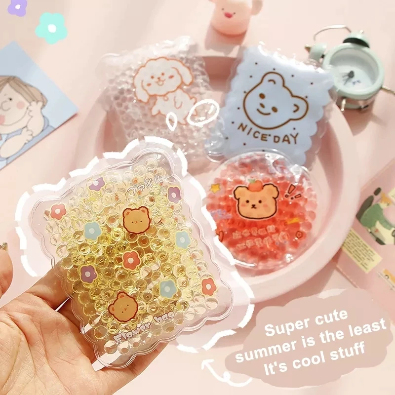 Cute Cartoon Ice Bag Summer Portable Mini Physiotherapy PVC Cooler Bags Gel Insulated Reusable Cool Ice Pack Gel Children Gifts