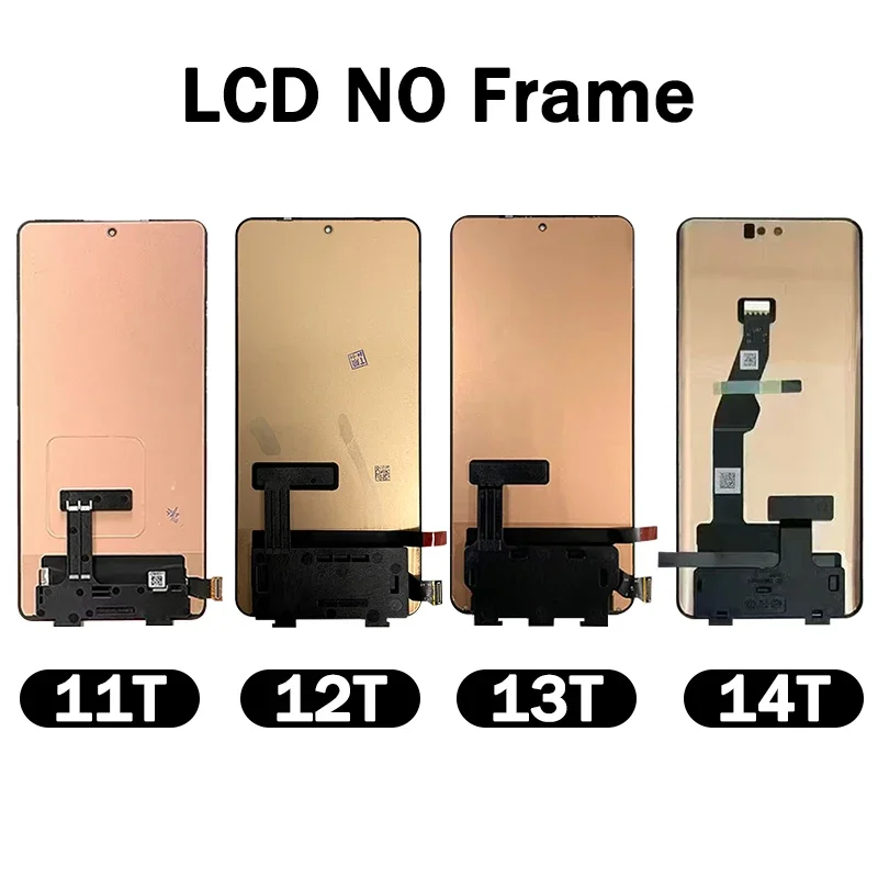 AMOLED New For Xiaomi Mi 11T 12T 13T 14T Pro 21081111RG 22071212AG 2306EPN60G LCD Touch Screen Digitizer Assembly