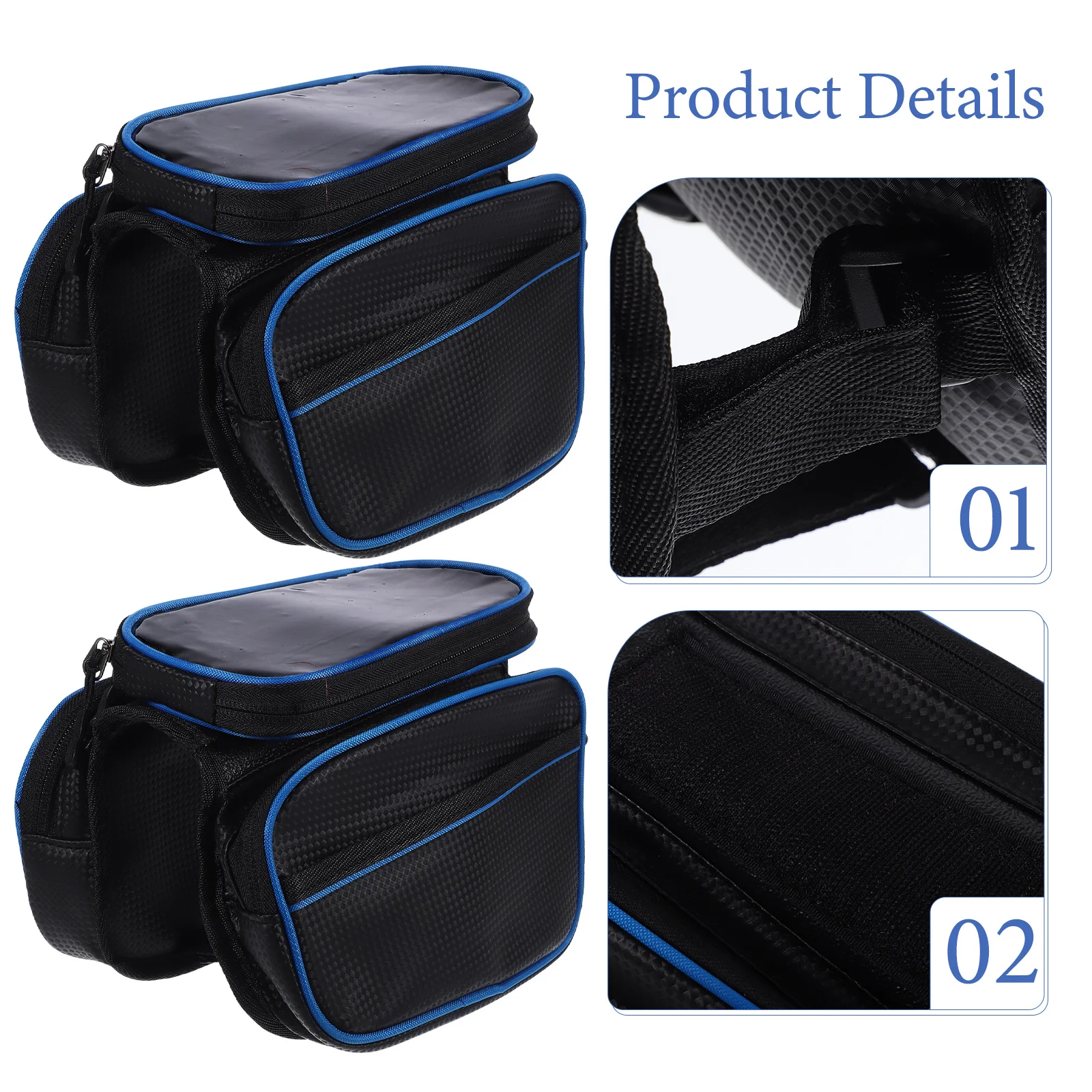 

Bike Frame Bag 20L Waterproof Front Bicycle Storage Bag For Phone Mount Cycling Accessories Mountain Bike Top Tube Pouch