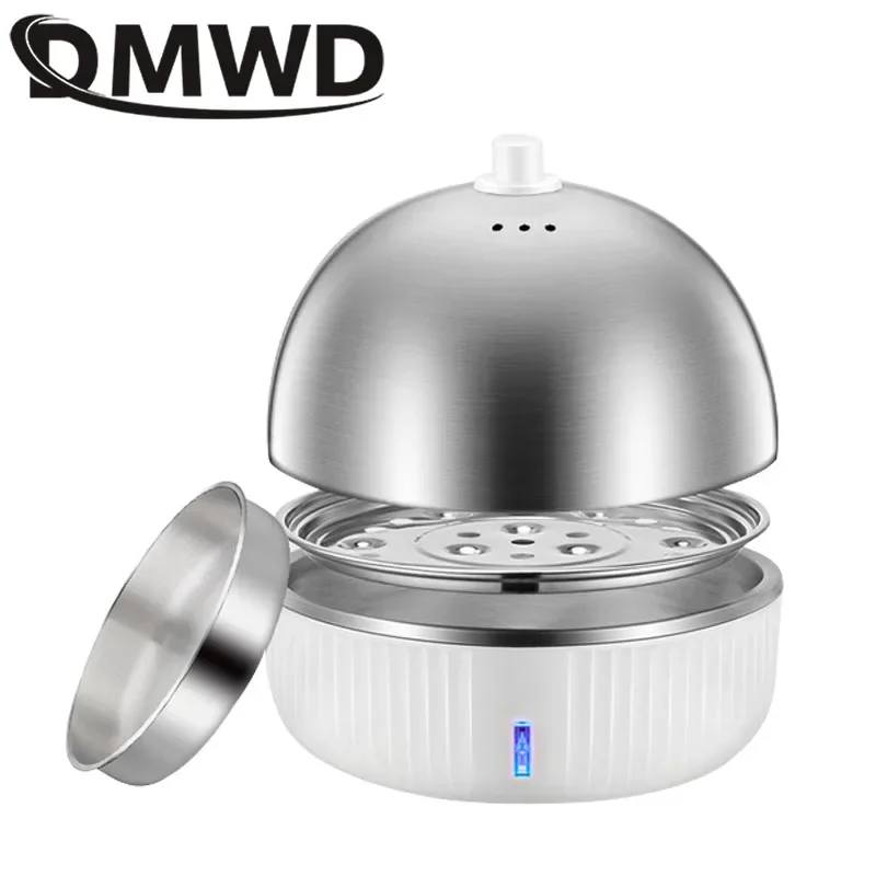 

DMWD Household Electric Egg Steamer Boiler Stainless Steel Automatic Multi Food Cooker 7 Eggs Egg Custard Steaming Cooker 220V