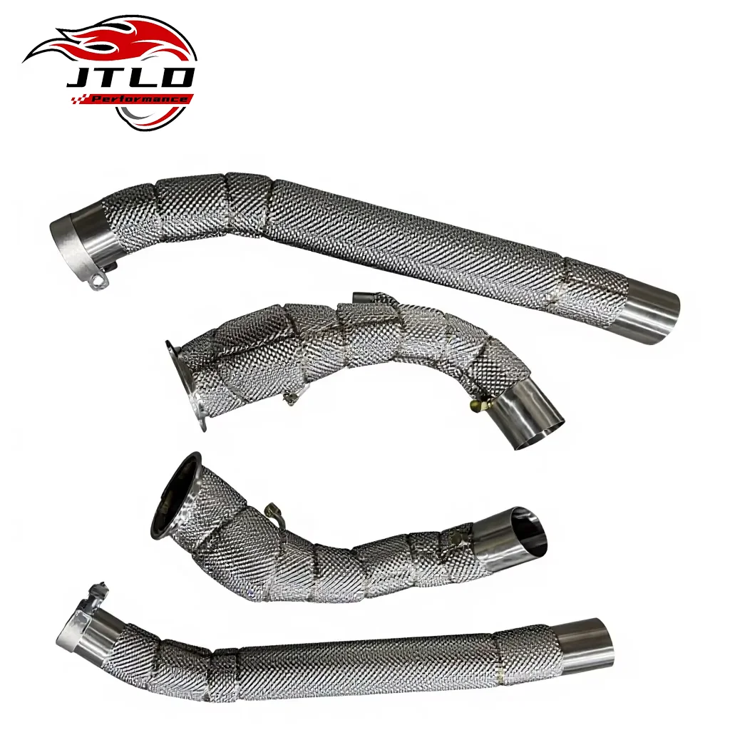 Exhaust Downpipe For Ferrari Purosangue 6.5L V12 F175 Unlock V12 Performance Stainless Steel With Heat Shield