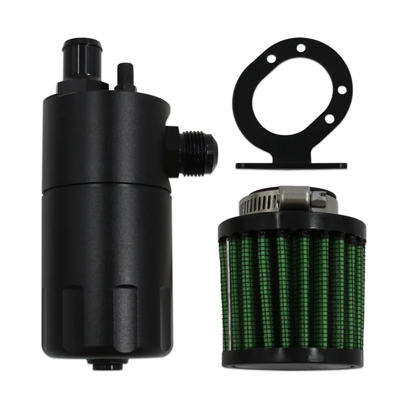 

AN10 Baffled Oil Catch Can Universal Racing Oil Catch Can Oil Catch Can With Breather Tank-A02G
