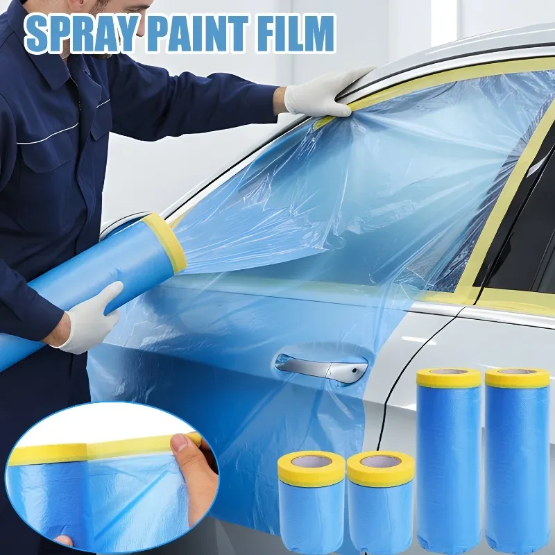 

55/150 см автомобильная пленка для рисования, автомобильный пылезащитный чехол, пластиковая ткань, лист для ремонта кузова, детализация, распылительный рулон