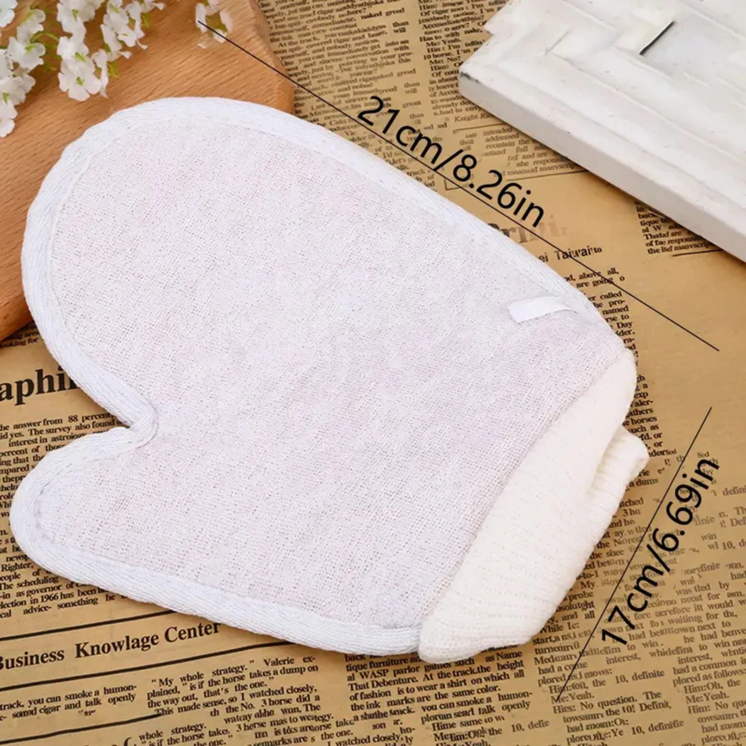 Exfoliating Bath Gloves for Men and Women - 2pcs Soft Cleansing Glove