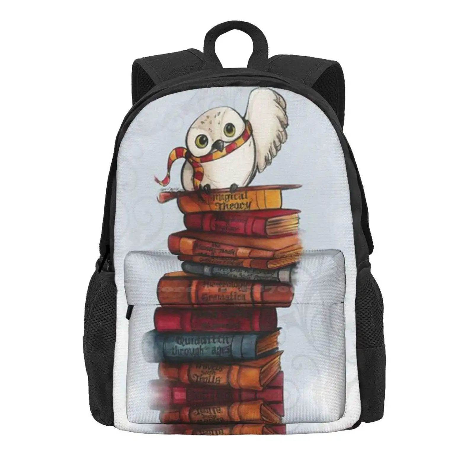 Hedwig Hot Sale Schoolbag Backpack Fashion Bags Hedwig Owl Books Magic Wizard