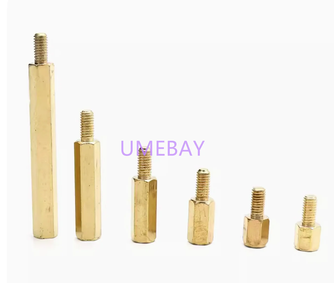 50PCS   Single hexagonal copper pillar M3 single head copper stud chassis motherboard screw pillar isolation pillar circuit boar