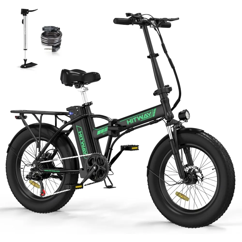 

Electric Bike for Adults, 20" x 4.0 Fat Tire Ebike with 750W Motor, 48V/15Ah Foldable Electric Bike, E Bike Long Range