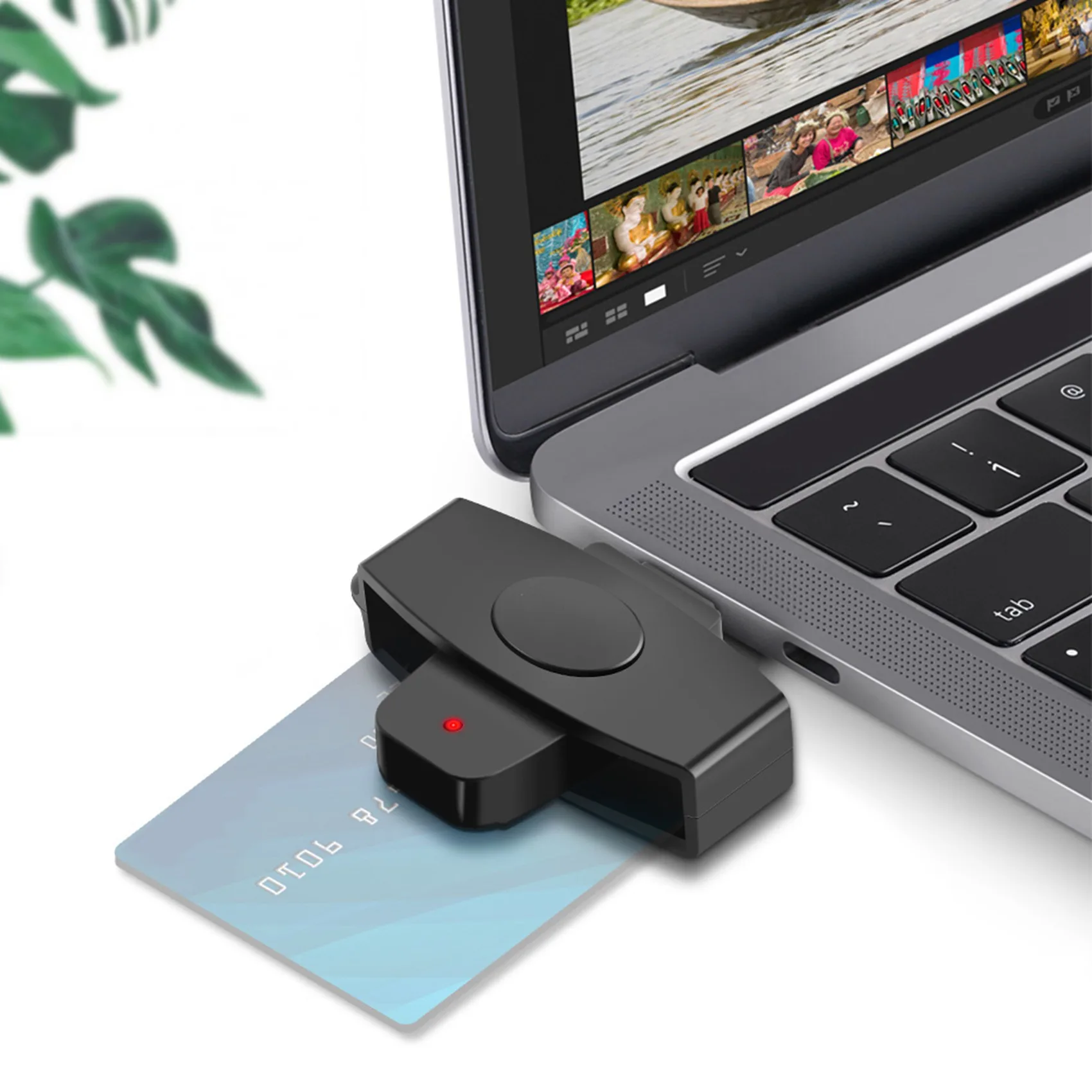 FFYY-2X CSCR3 Smart CAC Card Reader Type-C Bank Tax Declaration SIM Card/IC Card ID Card Reader