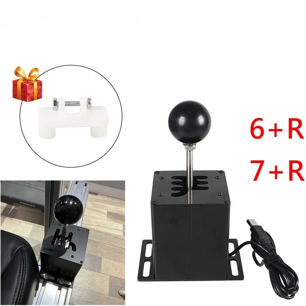 

Racing Game H Gear Shifter For Logitech G29/G25/G27/G920 For Thrustmaster T300RS/GT For ETS2 Simracing PC USB HB-1014