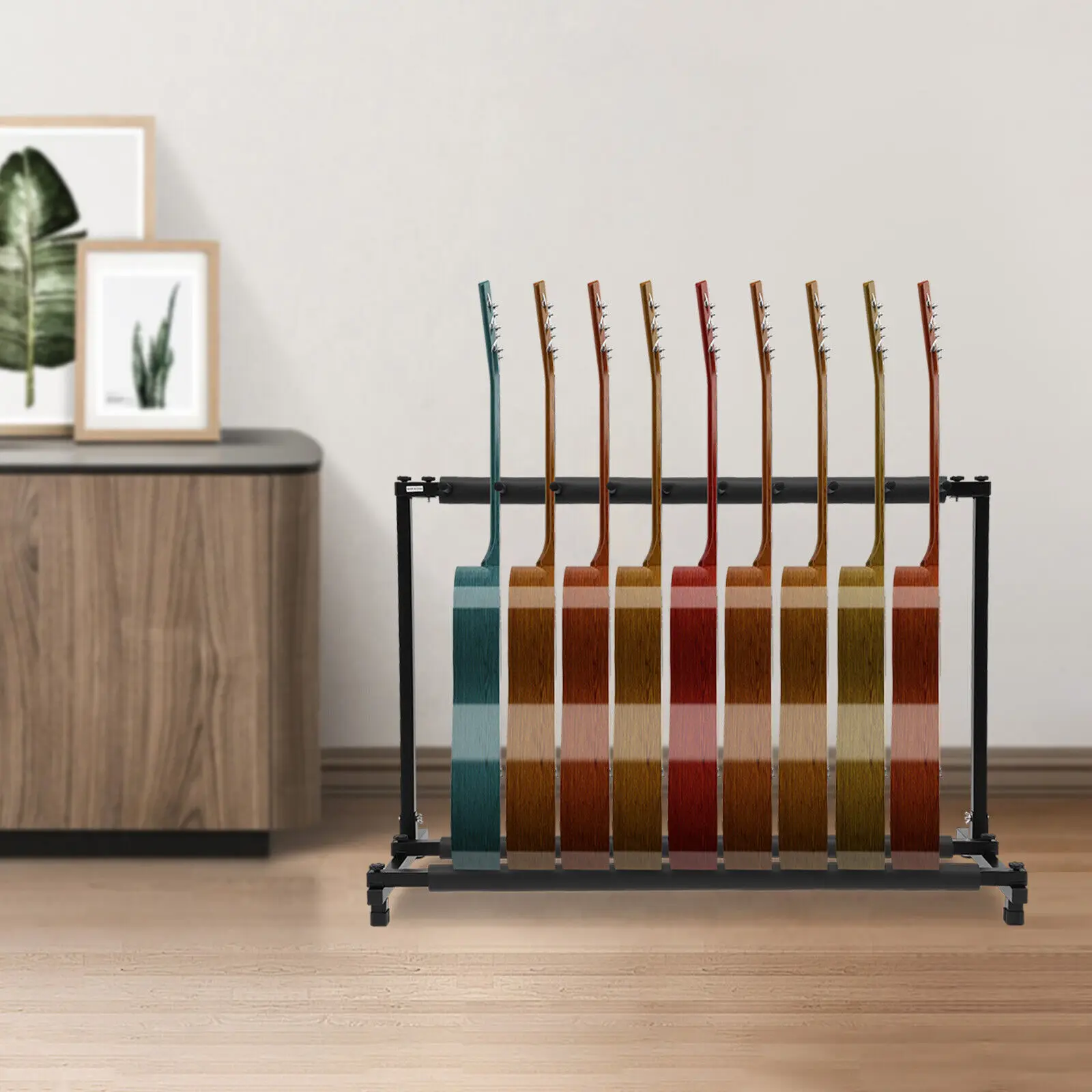 9-مقصورة قابلة للطي حامل جيتار محمول حامل جيتار كهربائي باس حامل جيتار حامل حديد عالمي