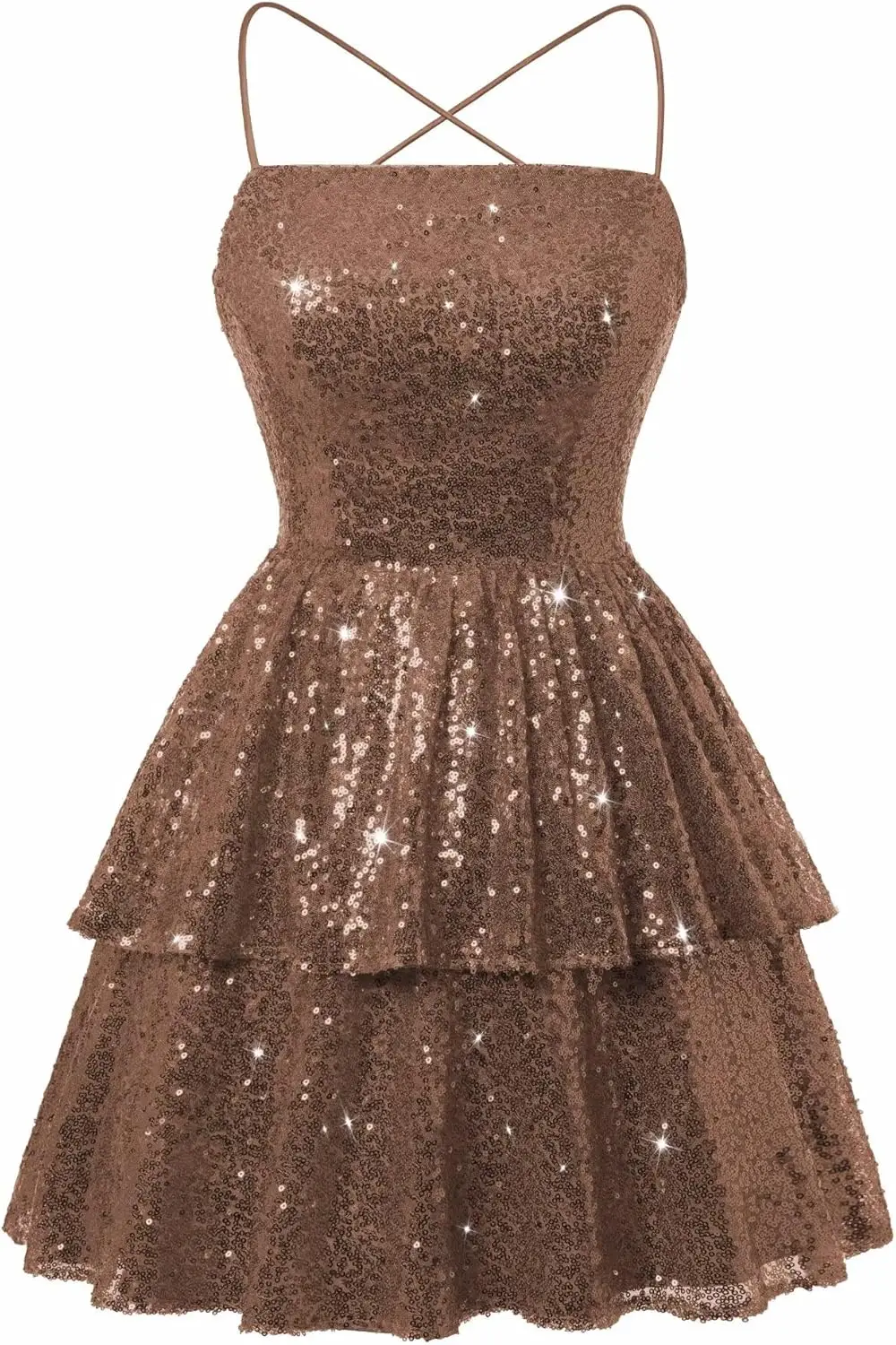 

2026 Sparkly Sequin Short Homecoming Dresses Spaghetti Straps Scoop Neck Prom Cocktail Dress Graduation Dress Party Dresses