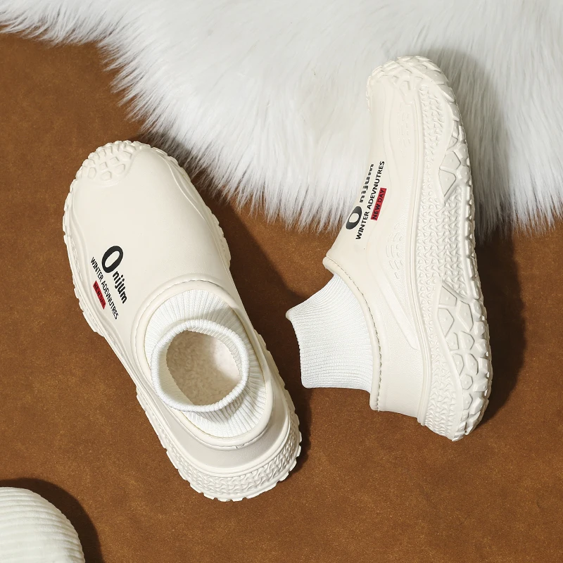 Winter Shoes For Men And Women Comfortable Outdoor Top Quality Plush Non Slip Work Thickened House Luxury Padded Fur Slippers