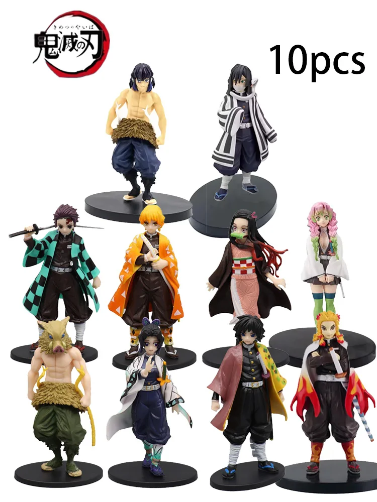 Anime Demon Slayer Kimetsu no Yaiba Figur 15cm Kochou Shinobu Kanroji Mitsuri Plum Rain Serie Action-Modell Spielzeug Geschenk