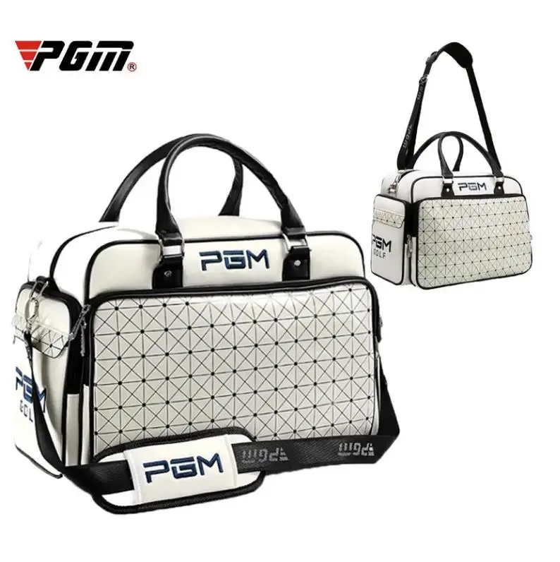 

PGM Golf Bags Large Capacity Leather Golf Clothing Bags Waterproof Golf Shoes Bag Double Layer Sports Handbags YWB016