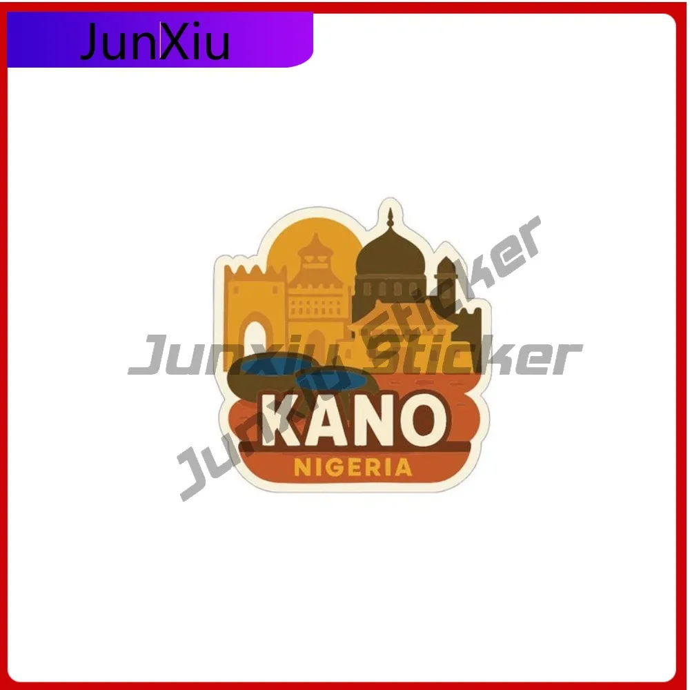 

Kano Nigeria City Vacation Stickers Vinyl Decal Scratch Cover Sticker For Car Bumper Window Phone Trunk Windshield Big Rv Sticke