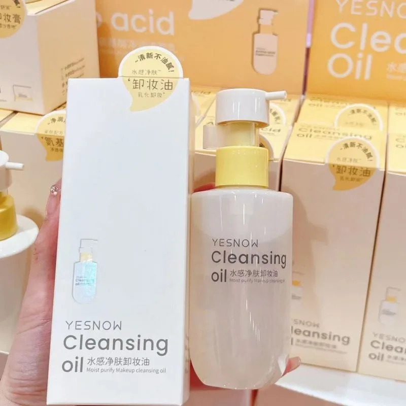 Natural Plant Oil Makeup Remover Oil to Milk Face Wash Dissolve Waterproof Makeup Deep Pore Cleansing Non-Sticky Non-Greasy