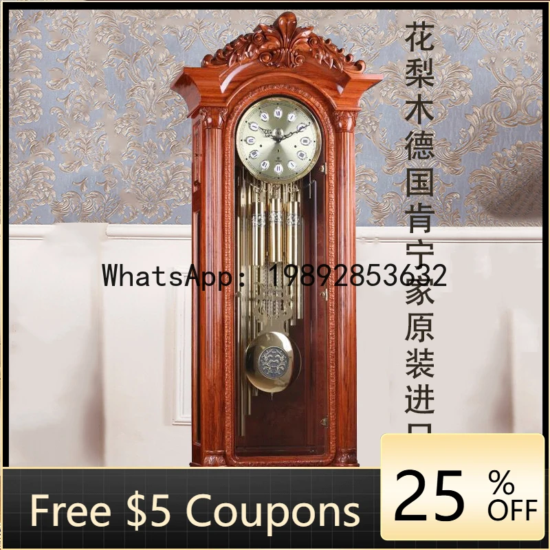 

XL4-1 american retro living room floor clock - mechanical movement, solid wood, luxury nordic style