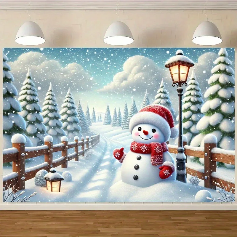 VIKAMA Nativity Starlight Tapestry, Christmas Stable Sheep, Religious Wall Hanging Decor for Home Church Prayer Room