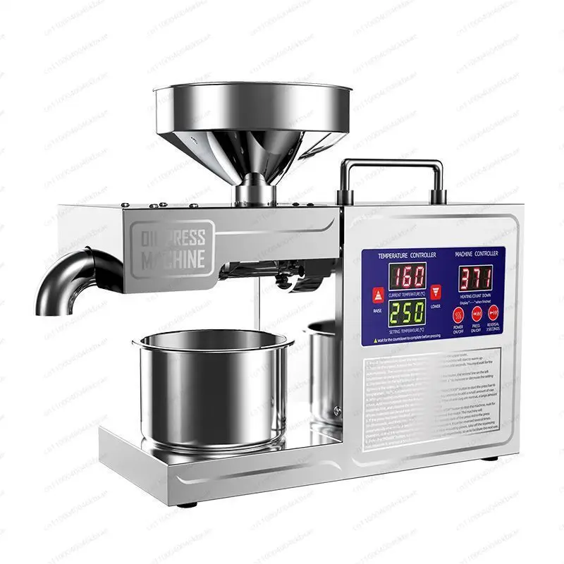 304 Stainless Steel Home Oil Press | Automatic Hot & Cold Press for Healthy Cooking Oil | Household Use
