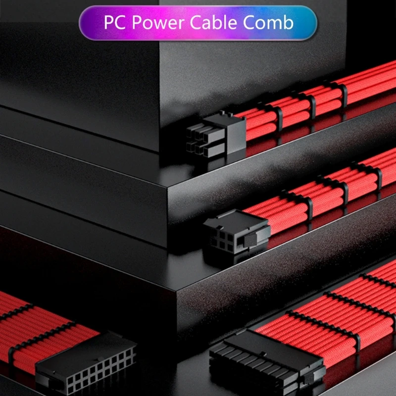 8Pin/24Pin コンピュータ ワイヤー管理クリップを配線する 3.0-3.6mm PC の電源ケーブル