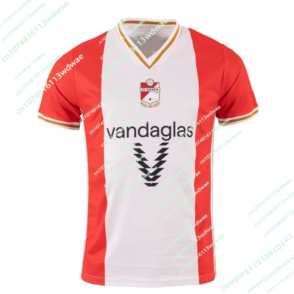 Summer New 2026 Netherlands Emmen FC Jersey Football Men's T-Shirt 3D Printed KID Sports For Family Boys Fans Footy Jerseys
