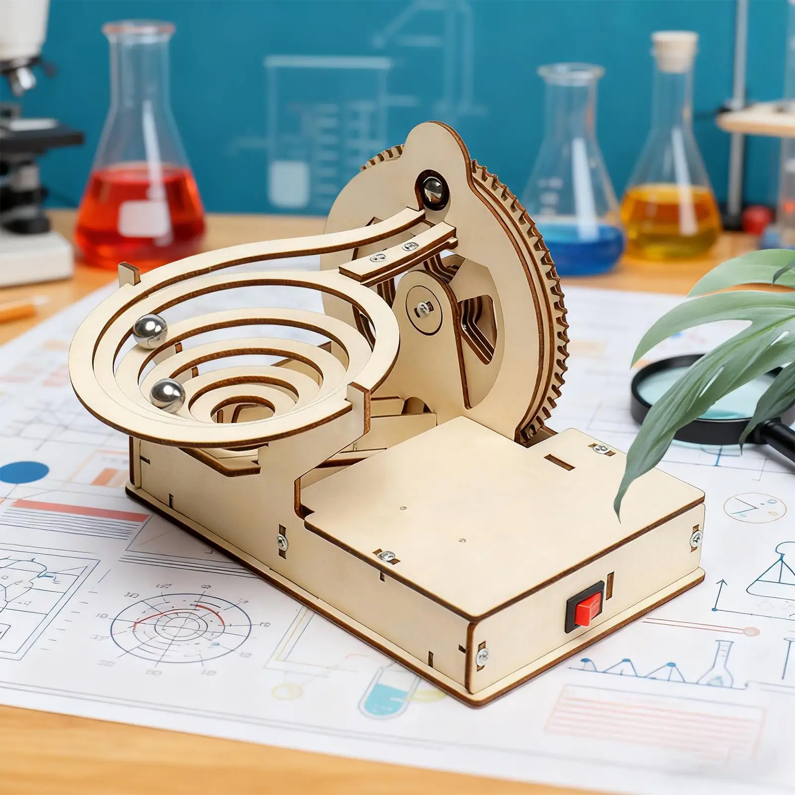 Houten modelsets voor volwassenen Houten mechanisch leerspeelgoed Track Gears Speelgoed voor jongens Meisjes Home Activity Center Schoolreizen