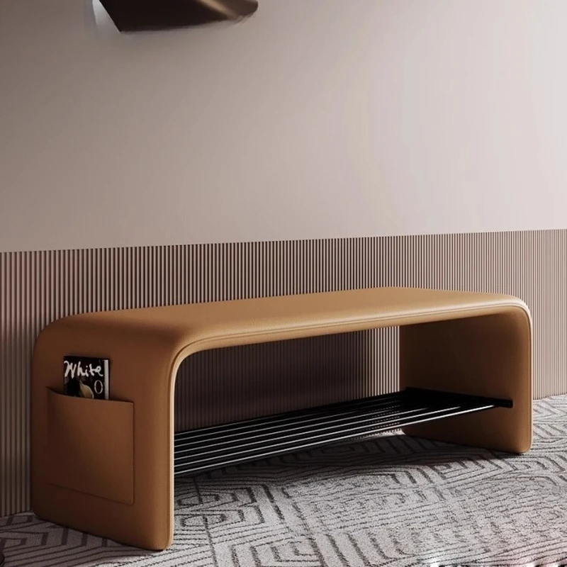 고급 신발장 겸용 의자 이미지