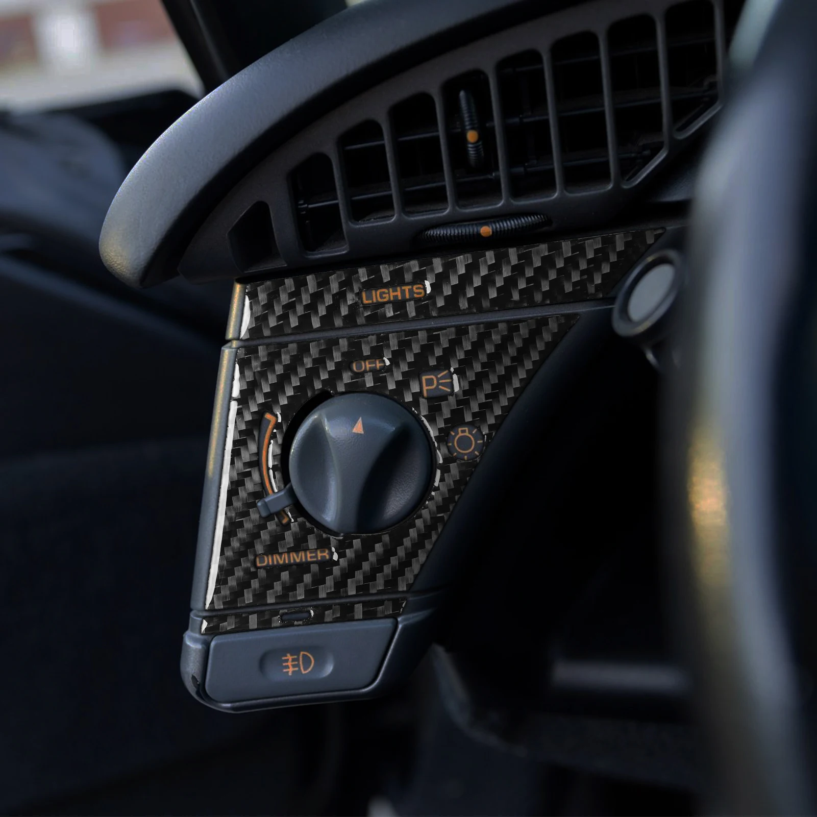 For Chevrolet Corvette ZR-1 1991-1993 Real Carbon Fiber Sticker Central radio gearshift storage panel Car Accessories decorative