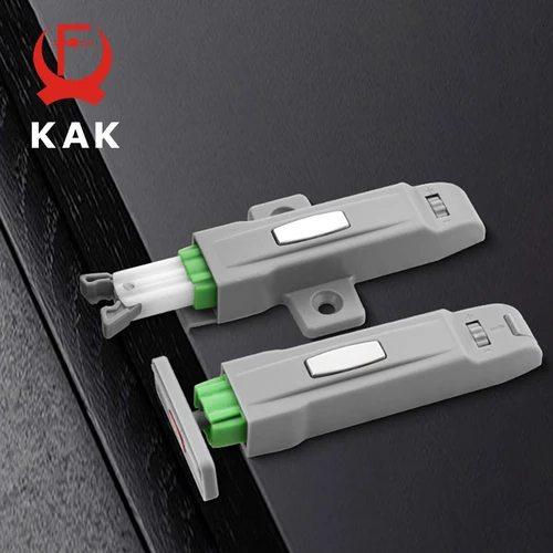Imagen 1 del producto KAK, 10 Uds., cierres de gabinete de empuje para abrir, cerraduras de hebilla de cocina, manijas de gabinete ocultas, amortiguador ajustable, herrajes para muebles