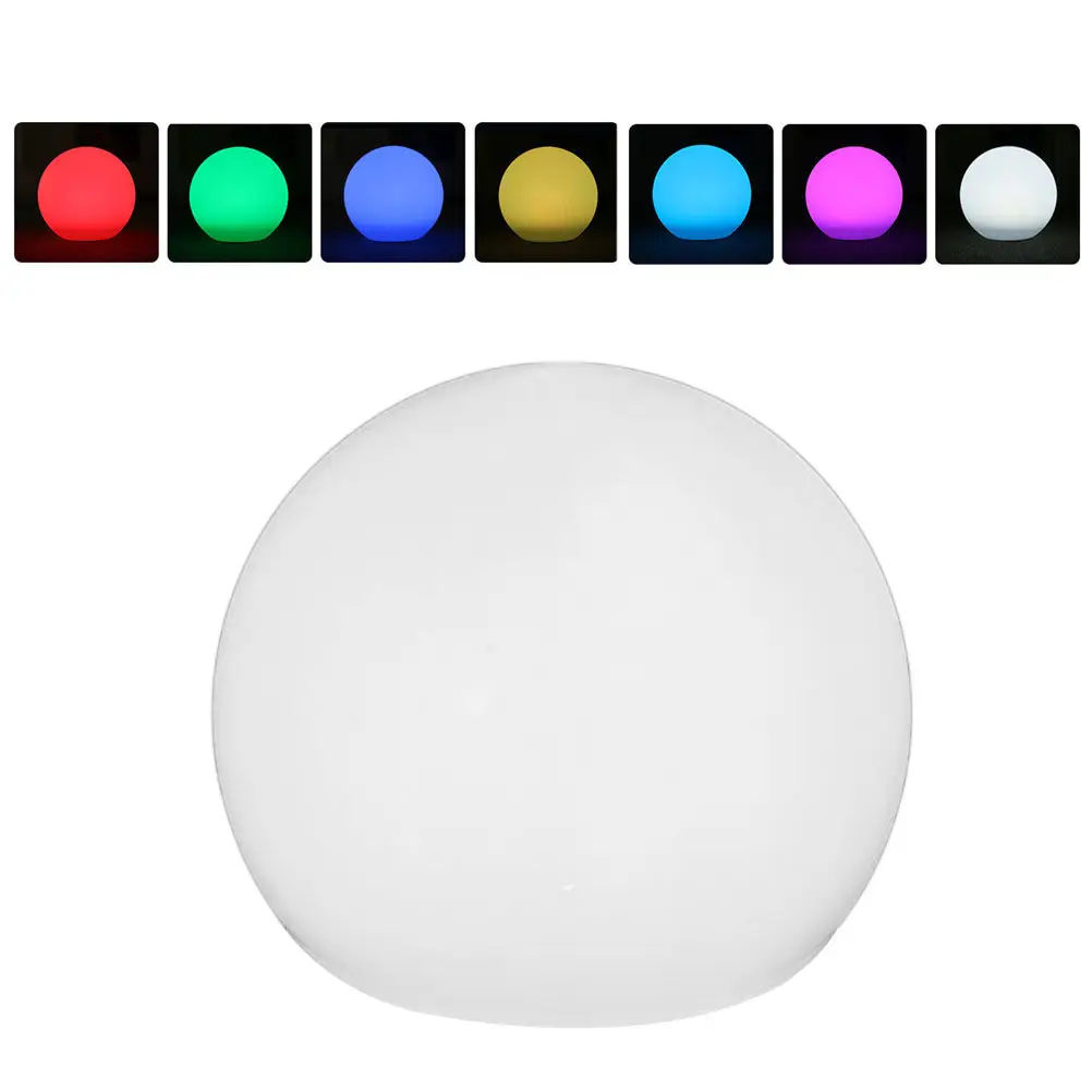 Pe Waterproof LED Luminous Globe Shaped Lamp Rechargeable Light Control Switch Round Lamp Colorful Night Light Garden Outdoor