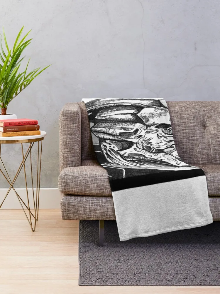 Garrus Vakarian: Mass Effect Throw Blanket Plaid For Decorative Sofa Blankets