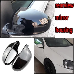 For VW Golf MK5 2006 2007 2008 2009 2010 1K0857538/1K0857537 Car parts Replacement Rearview Side Wing Mirror Cover Carbon black