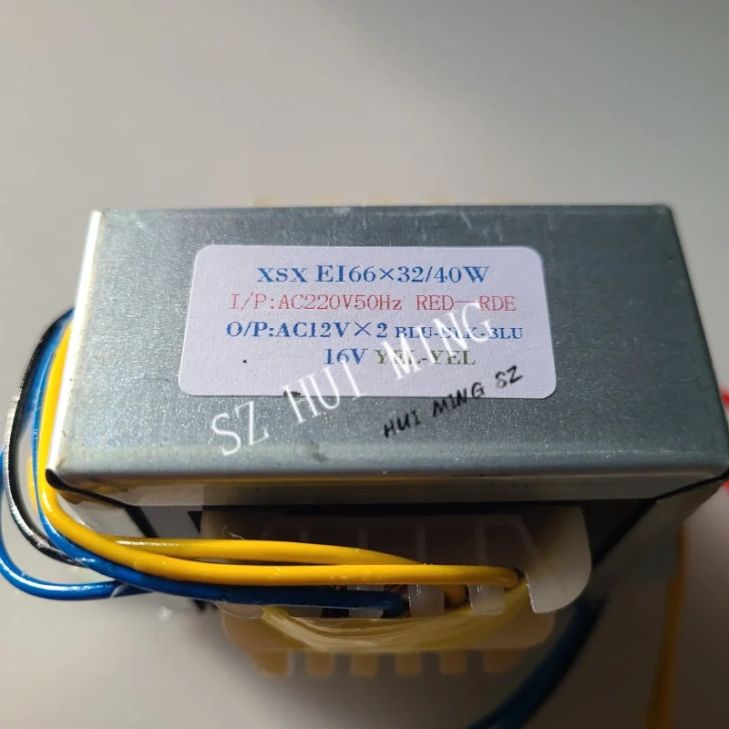 220v a 12v-0-12v 1.5a 16v 0.4a ei transformador 40va ei66 * 32 amplificador de alto-falante multimídia subwoofer transformador S-168B S-139