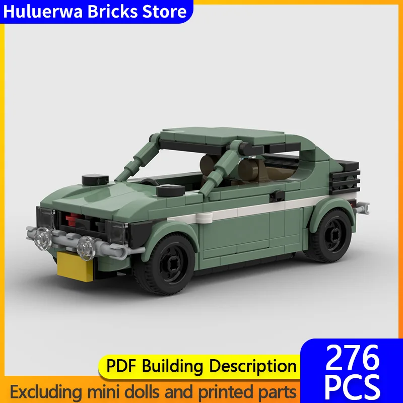 

Модель скоростного гоночного автомобиля MOC, строительные кирпичи LC10W, миниатюрная купе, модульная технология, детские праздничные подарки, сборка игрушек, костюм