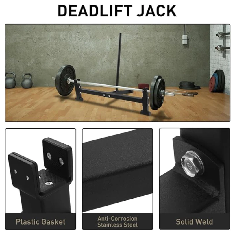 Heavy Duty Deadlift Bar Jack sollevamento pesi bilanciere che cambia piastre di peso Deadlift Barbell Changer Jack per Deadlifting