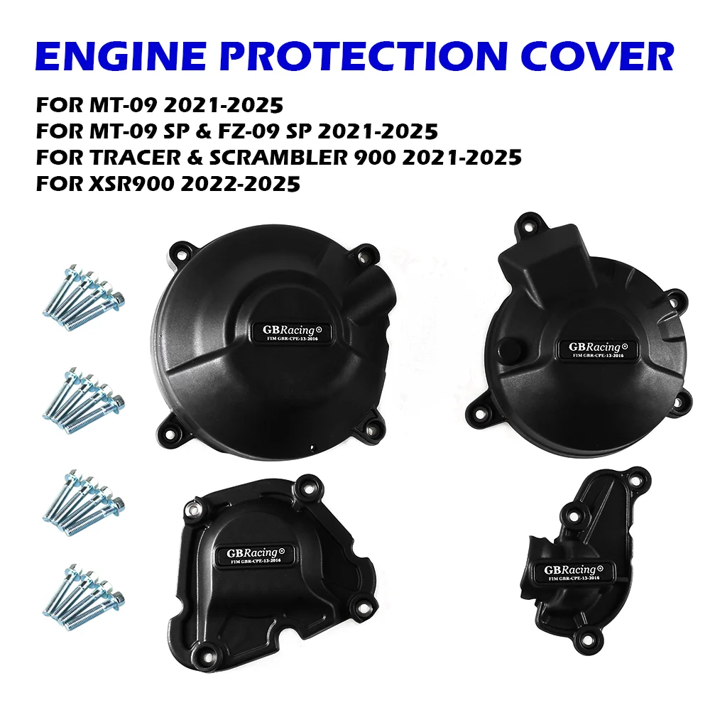 

For YAMAHA MT09 SP MT-09 FZ-09 TRACER & SCRAMBLER 2021-2022 XSR900 22-25 R9 Motorcycles Engine Cover Protection GB Racing