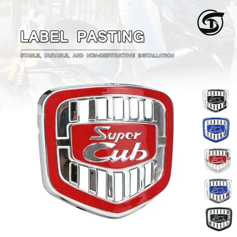 3D Motorcycle Decoration Stickers Moto ABS for Honda Super CUB C70 50 C90 CC110 C125 CT125 Emblem Badge Decals Supercub Modified